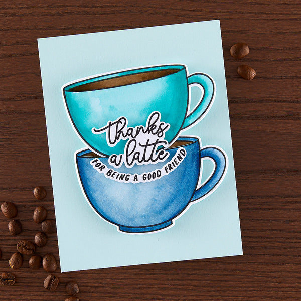 Hero Arts Coffee or Tea Stamp & Cut