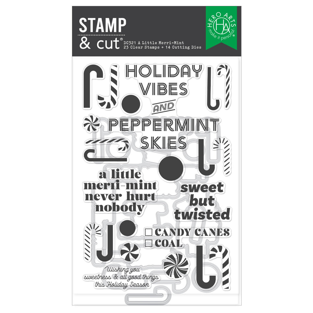 A Little Merri-Mint Stamp & Cut