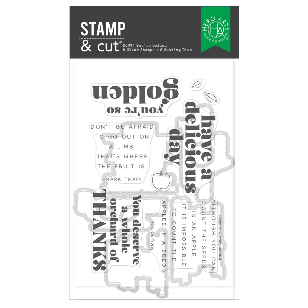 You're Golden Stamp & Cut Set
