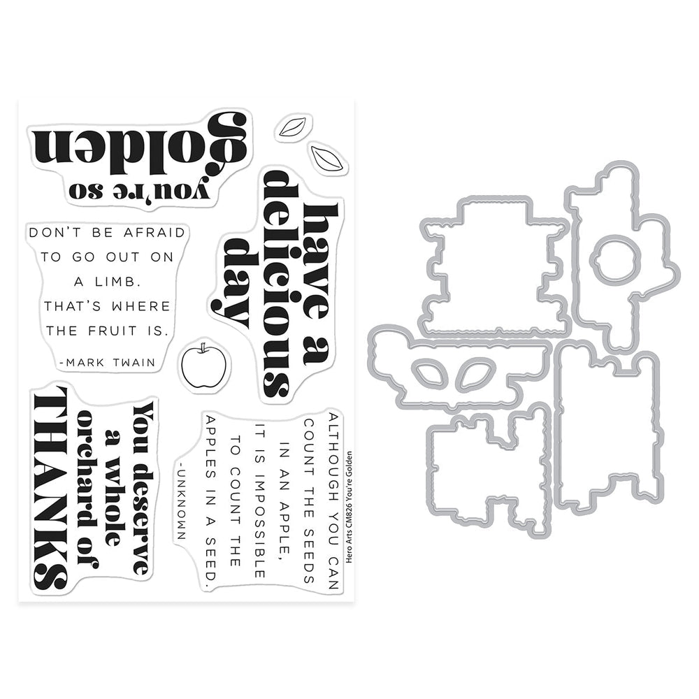 You're Golden Stamp & Cut Set