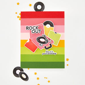 Vintage Vinyl Stamp Set