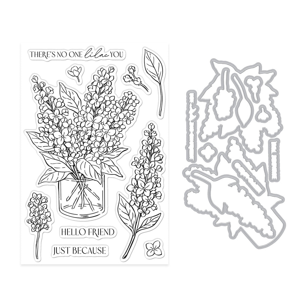 No One Lilac You Stamp & Cut Set
