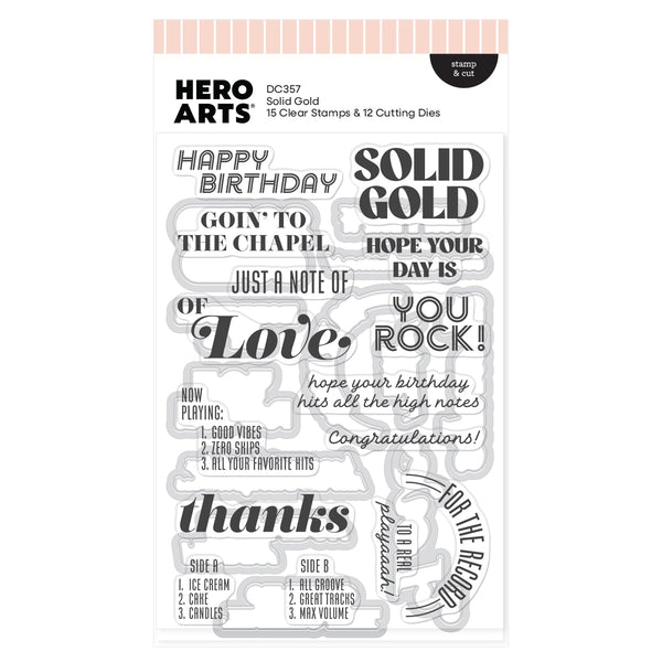 Solid Gold Stamp & Cut