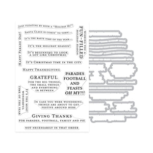 Oh What Fun The Holiday Season Stamp & Cut Set