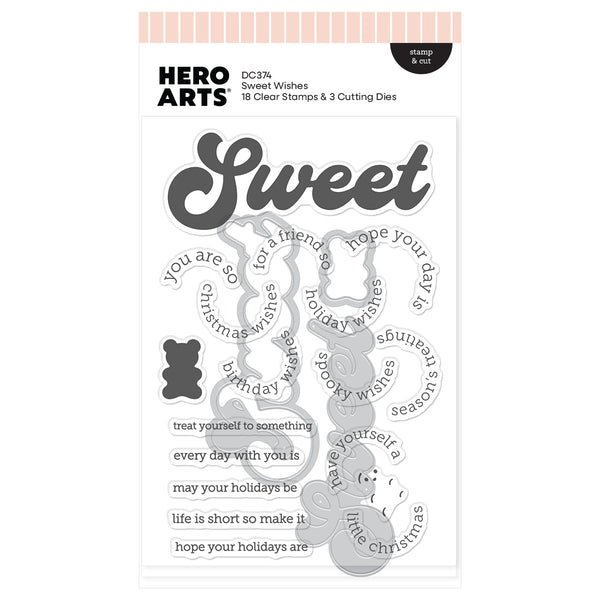 Sweet Wishes Stamp & Cut by Carly Tee