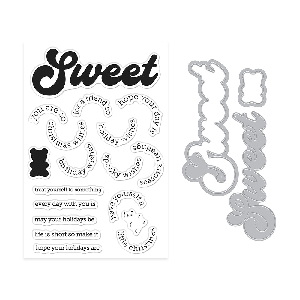 Sweet Wishes Stamp & Cut by Carly Tee