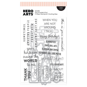 Say It Inside & Out Stamp & Cut