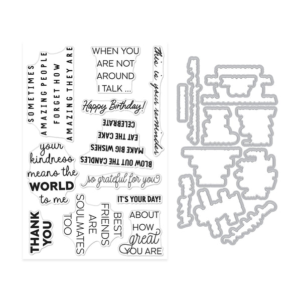 Say It Inside & Out Stamp & Cut