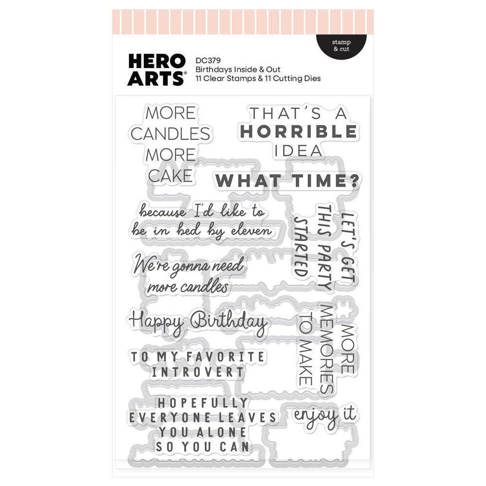 Birthdays Inside & Out Stamp & Cut