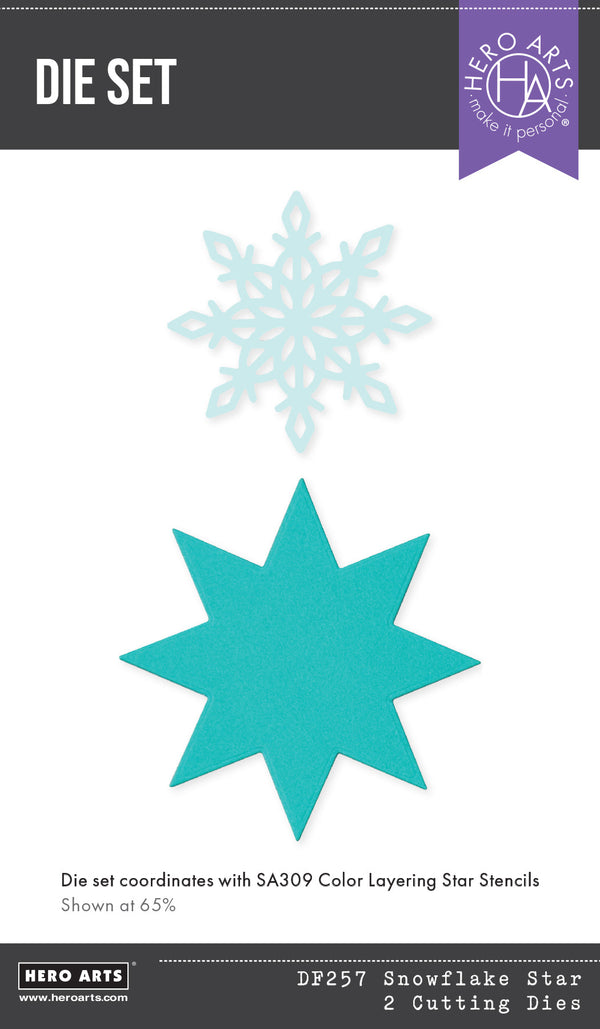 Snowflake Star Etched Dies