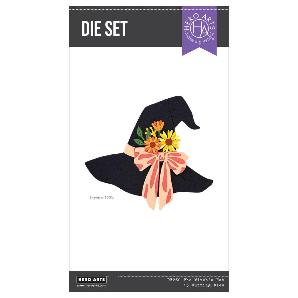 Hero Arts The Witch’s Hat Etched Dies from the Hocus Pocus Collection