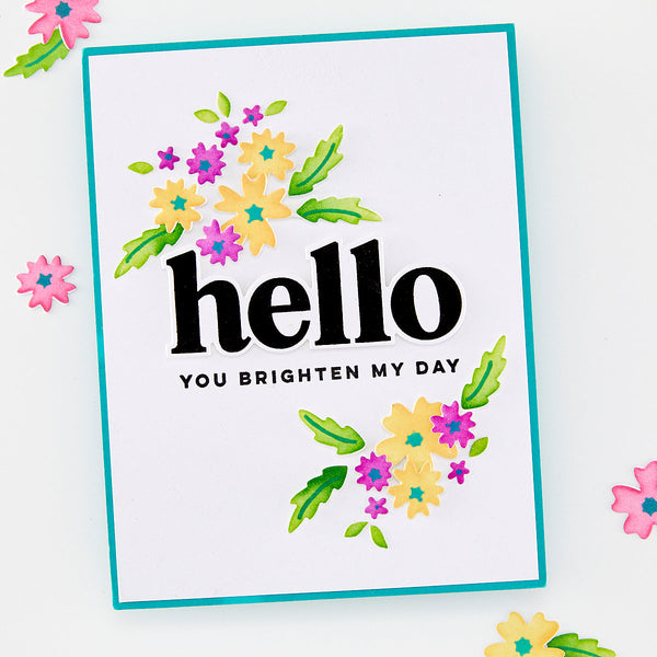 Bitty Floral Layering Stencils