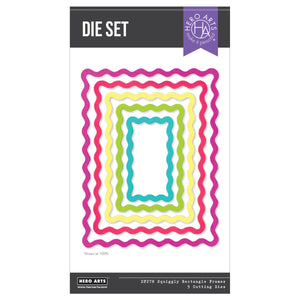Squiggly Rectangle Frames Die Set