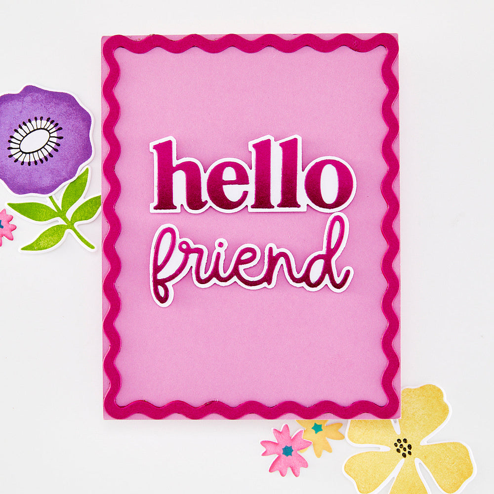 Hello Friend Clear Stamp Set