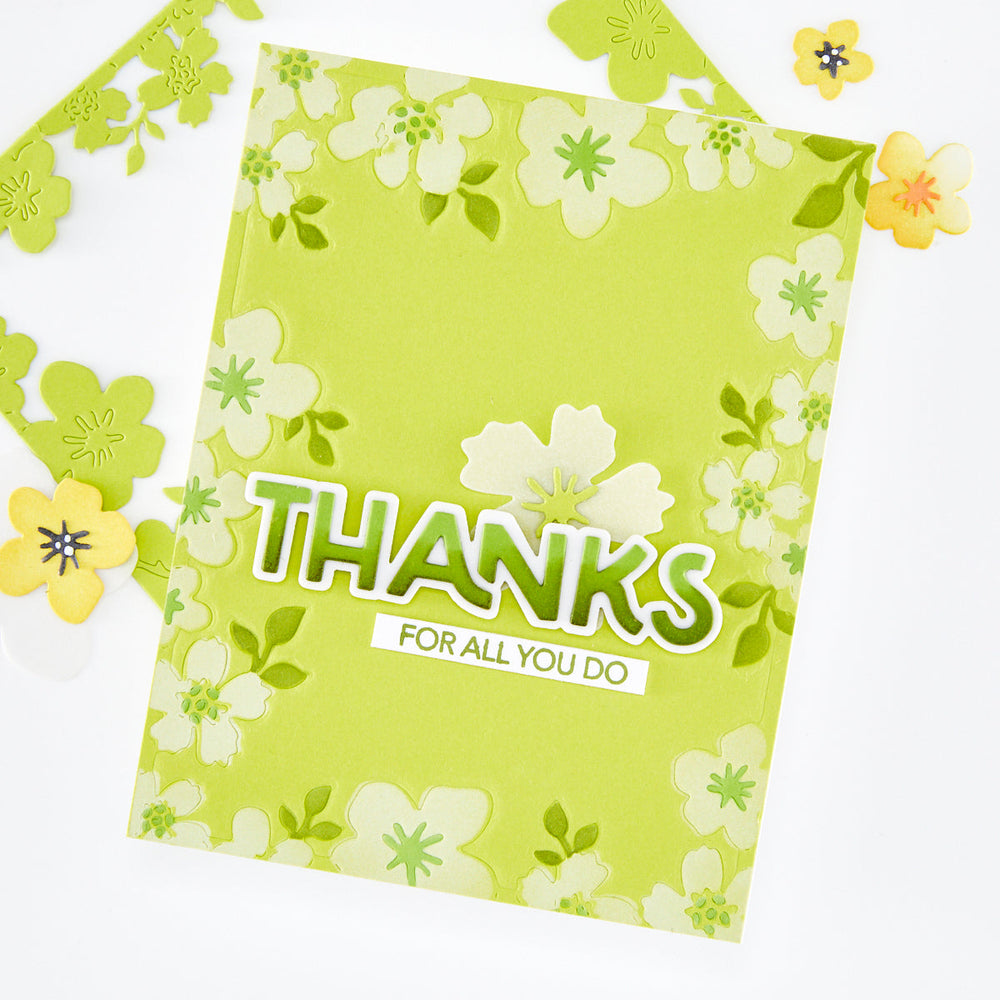 Floral Frame Layering Stencil Set