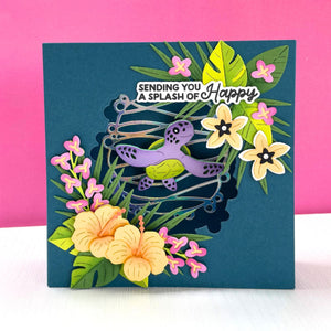 Mahalo Sea Turtle Small Die of the Month - card project 11