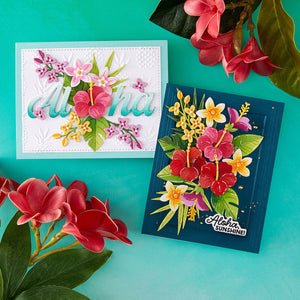 Tropical Blooms Large Die of the Month - card project 4