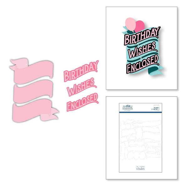 Balloons & Birthday Wishes - Large Die of the Month