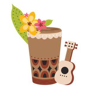 Luau Beats Stitching Die of the Month - die set contents