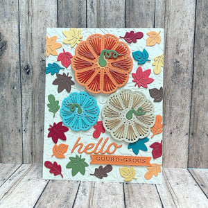 Stitched Pumpkin Tops - Stitching Die of the Month
