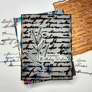 Birthday Wishes Sentiments BetterPress Plate & Die Set by Suzanne Hue