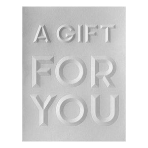 Beveled A Gift for You A2 Cardfront 3D Embossing Folder