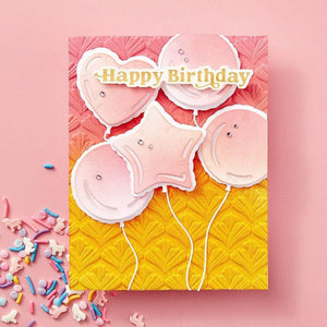 Flourish 3D Embossing Folder from the Birthday Bash Collection by Simon Hurley