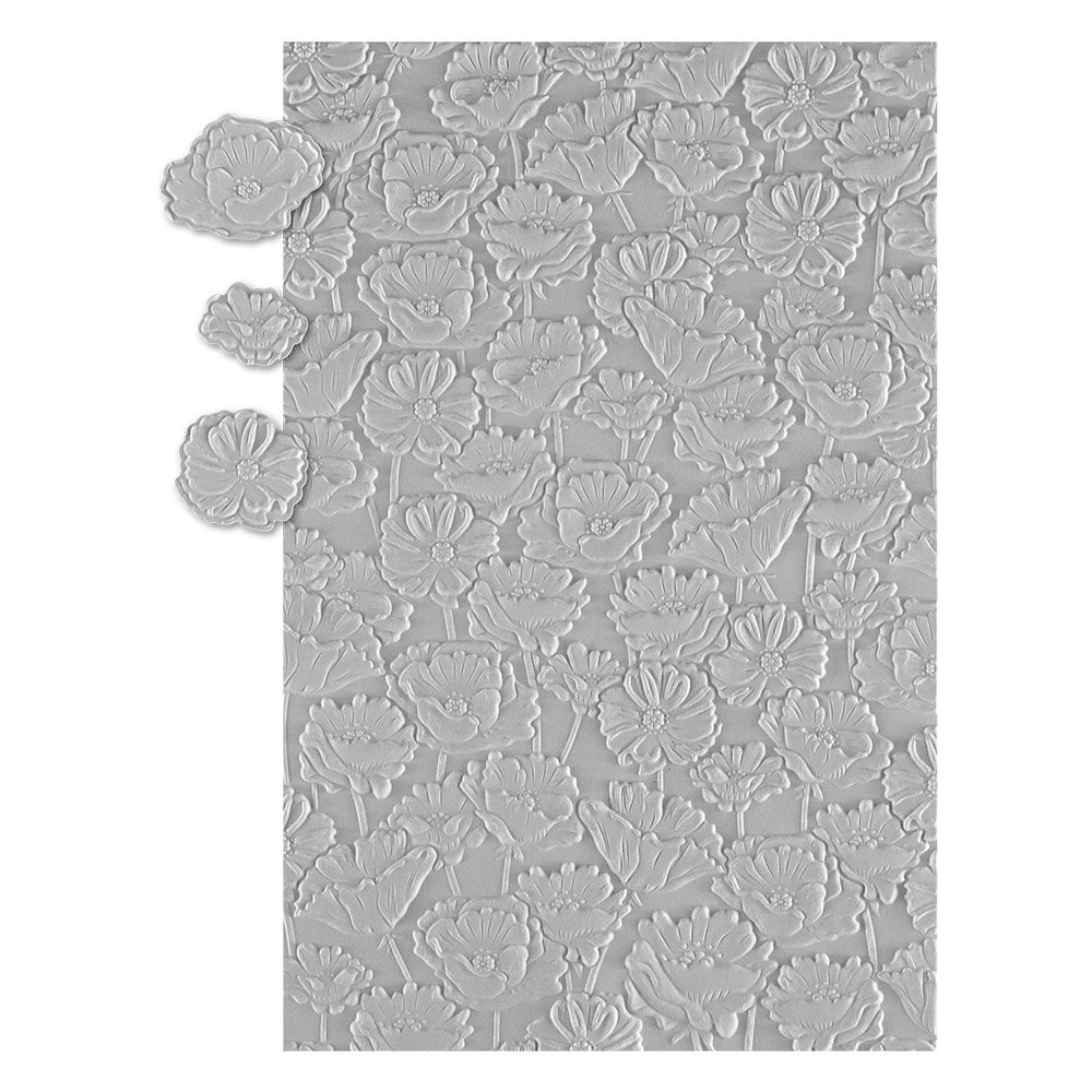 Field of Poppies 3D Embossing Folder & Die Set by Graphic 45