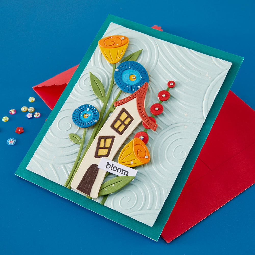Whimsical Blooms Etched Dies by Vicky Papaioannou