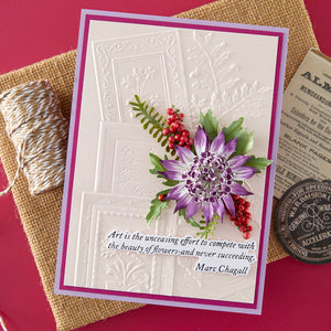 Ode to a Poet 3D Embossing Folder by Susan Tierney-Cockburn