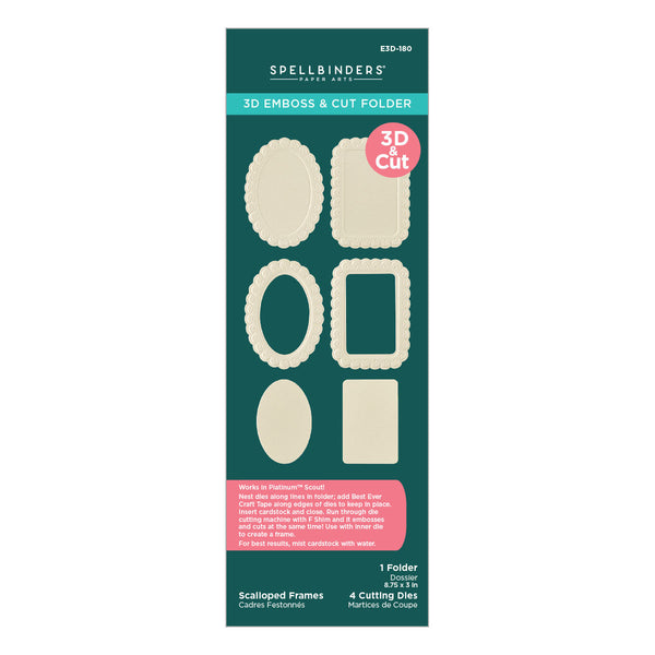 Scalloped Frames 3D Emboss & Cut Folder