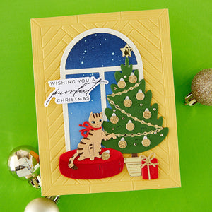 Christmas Cats Accessories Etched Dies by Yana Smakula