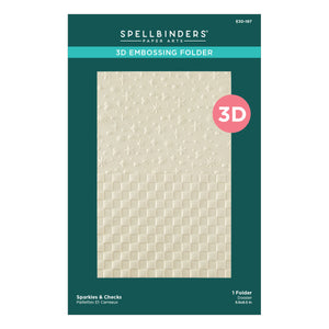Crop & Create Add-On Sparkles & Checks 3D Embossing Folder