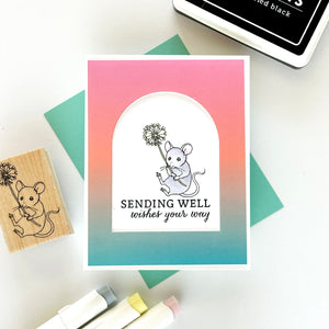 Well Wishes Woodblock Stamp
