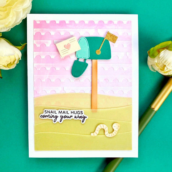 Perforated Stamp Edges -  Embossing Folder of the Month
