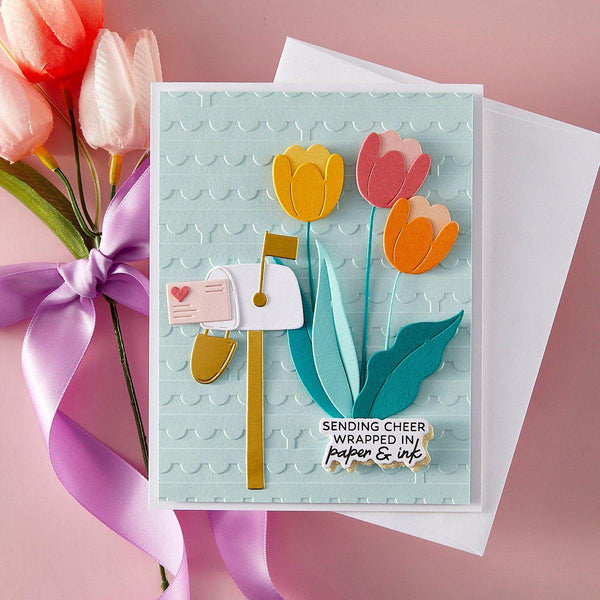 Perforated Stamp Edges -  Embossing Folder of the Month