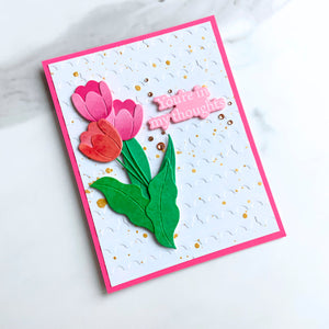 Perforated Stamp Edges -  Embossing Folder of the Month