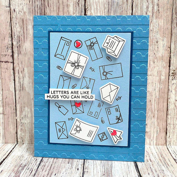 Perforated Stamp Edges -  Embossing Folder of the Month