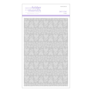 Sweet Stems- Embossing Folder of the Month
