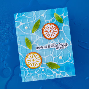Poolside - Embossing Folder of the Month