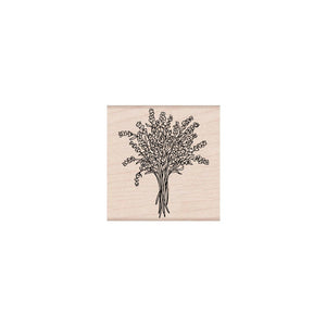 Lavender Bouquet Woodblock Stamp