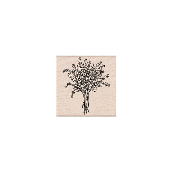 Lavender Bouquet Woodblock Stamp