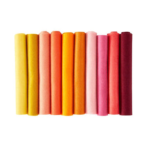 Merino Wool Felt Sheets - Warm Collection