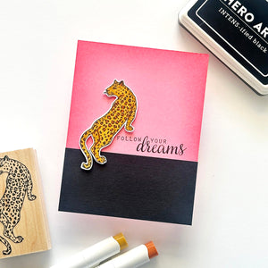 Leopard Woodblock Stamp