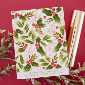 A Merry Little Christmas Sentiments Glimmer Hot Foil Plate & Die Set from the De-Light-Ful Christmas Collection by Yana Smakula