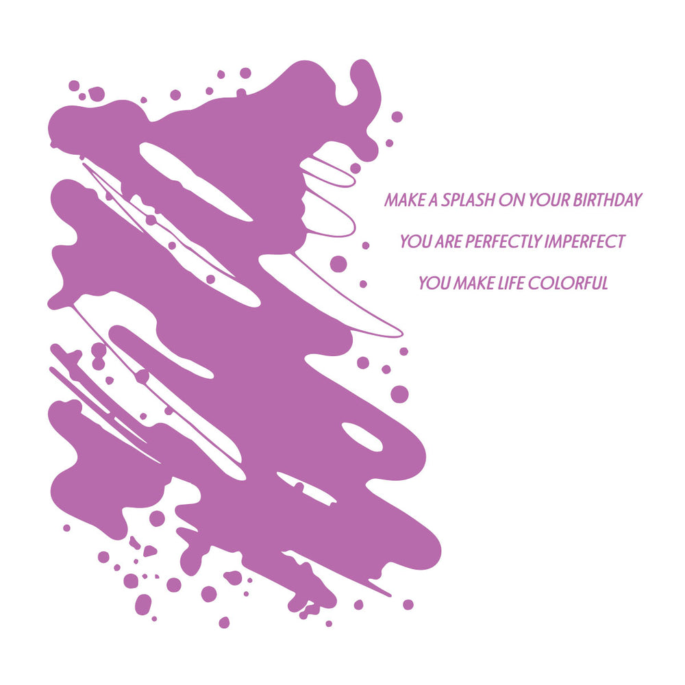 Colorful Splash - Glimmer Hot Foil Kit of the Month (Plates Only)