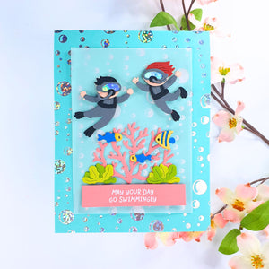 Beneath the Bubbles - Glimmer Hot Foil Kit of the Month (Plates & Die Only)