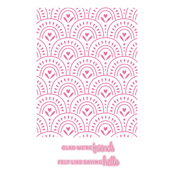 Soft Hearted - Glimmer Hot Foil Kit of the Month (Plates & Die Only)