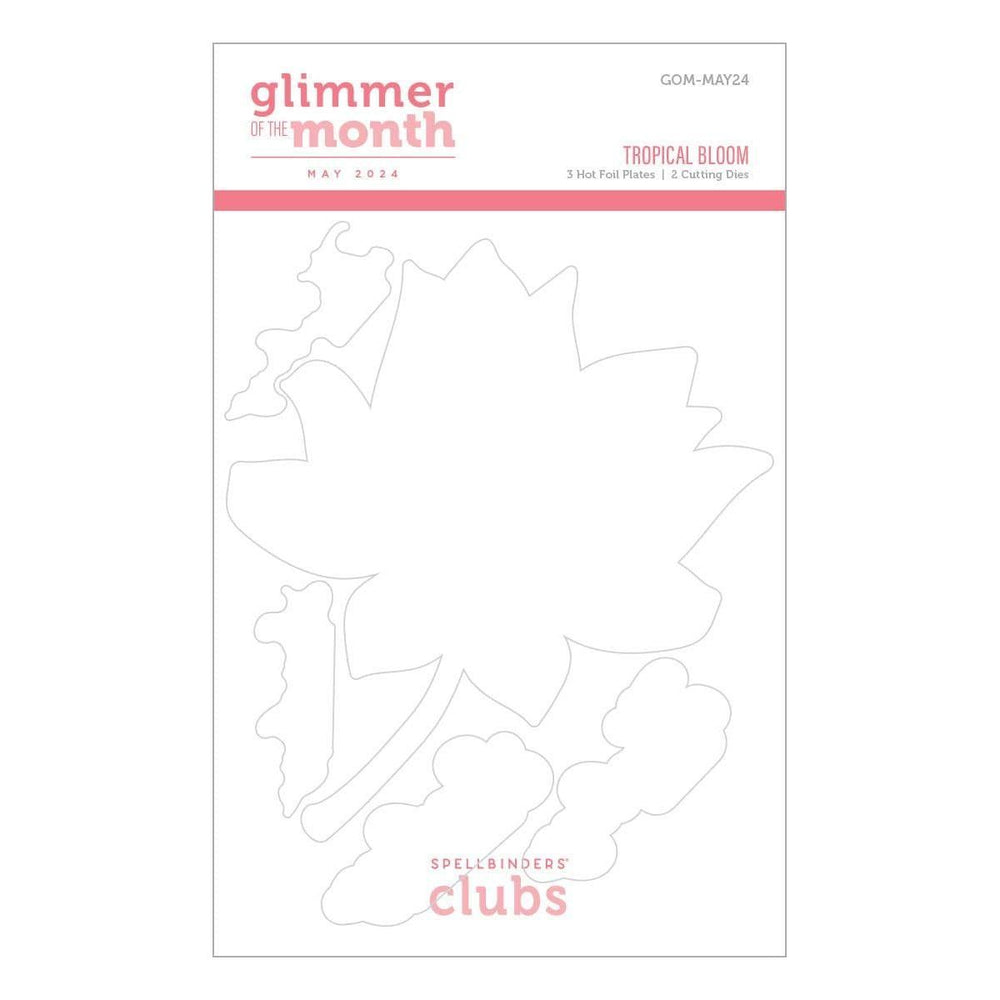 Tropical Bloom - Glimmer Hot Foil Kit of the Month (Plates & Die Only)