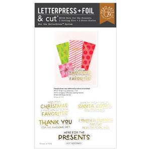 Here for the Presents Letterpress + Foil & Cut